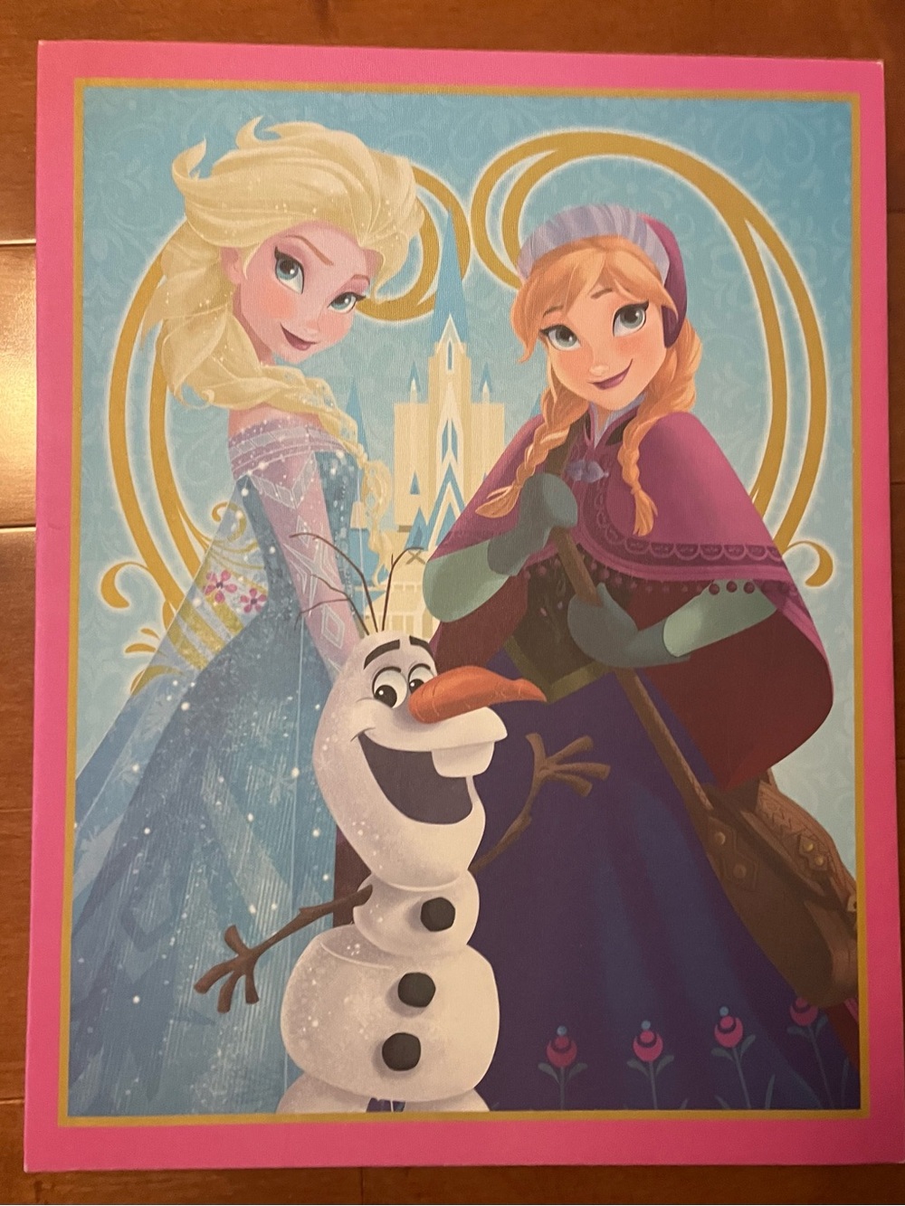 Disney Frozen Wall Art for Kid’s Room– Pink, Blue, Purple, White